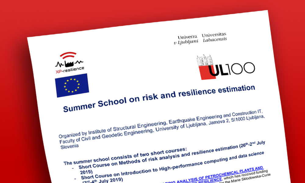 Summer School on risk and resilience estimation