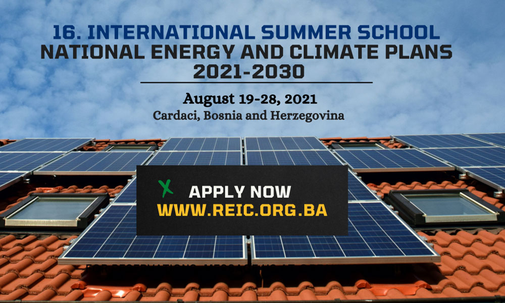 The 16th International Summer School “NATIONAL ENERGY AND CLIMATE PLANS 2021-2030”
